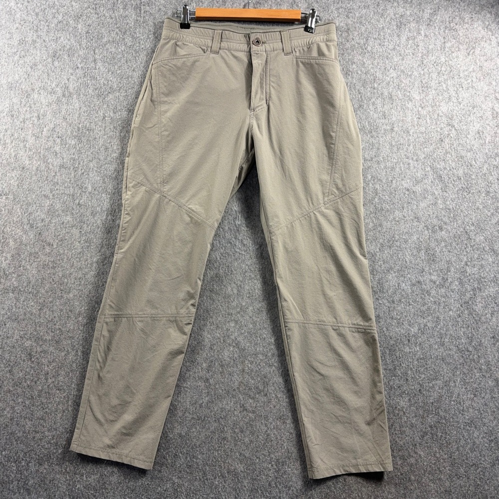 KÜHL Men's Free Ryde Pants 32x28 Khaki Tan Hiking Outdoor Utility Tag 32x30